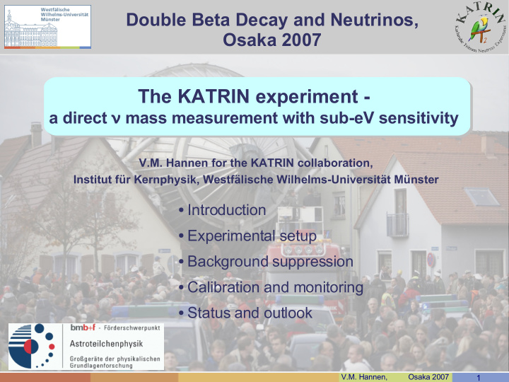the katrin experiment