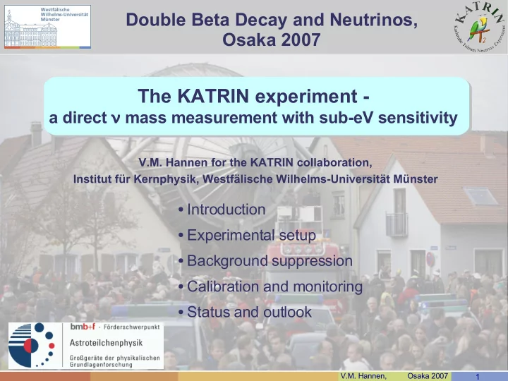 the katrin experiment