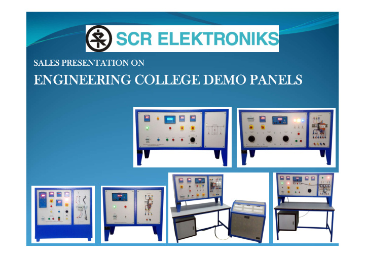 engineering college demo panels list of test equipment