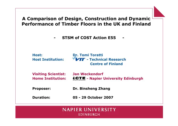 a comparison of design construction and dynamic