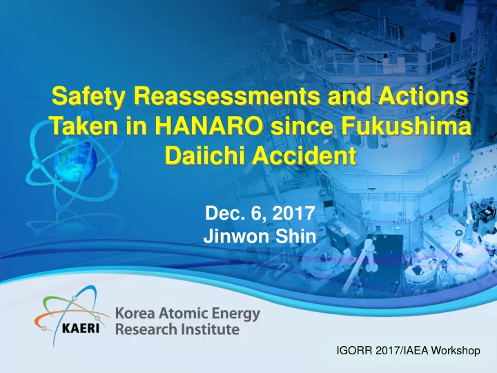 taken in hanaro since fukushima