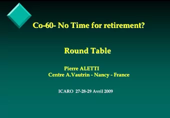 Co-  -60  60-  -  No Time for retirement?  Co  No Time for retirement?  Round Table  Round Table