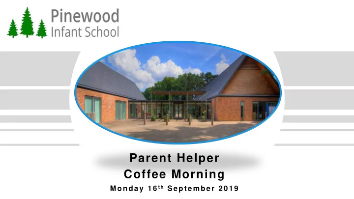 parent helper coffee morning