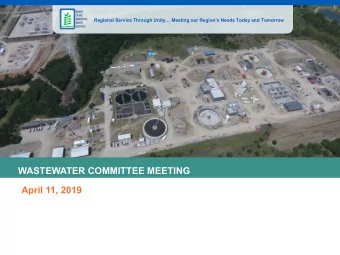 WASTEWATER COMMITTEE MEETING  April 11, 2019  CLICK TO EDIT MASTER TITLE STYLE  AGENDA  Opening