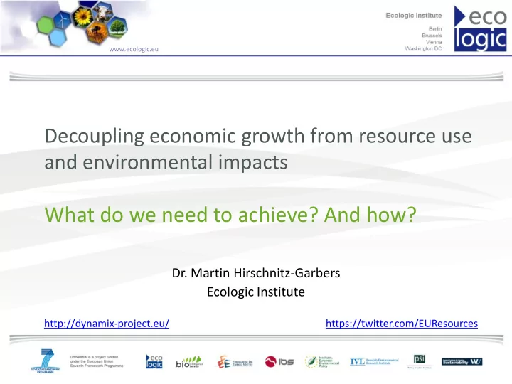 what do we need to achieve and how