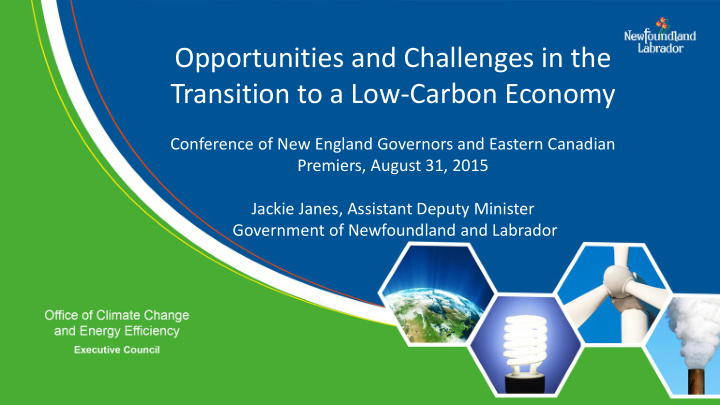 transition to a low carbon economy
