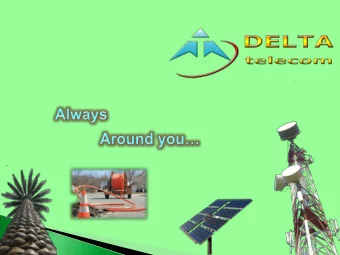 COMPANY BRIEF INTRODUCTION  DELTA GROUP CURRENT REFERENCES  SAUDI ARABIA / Delta Turkish