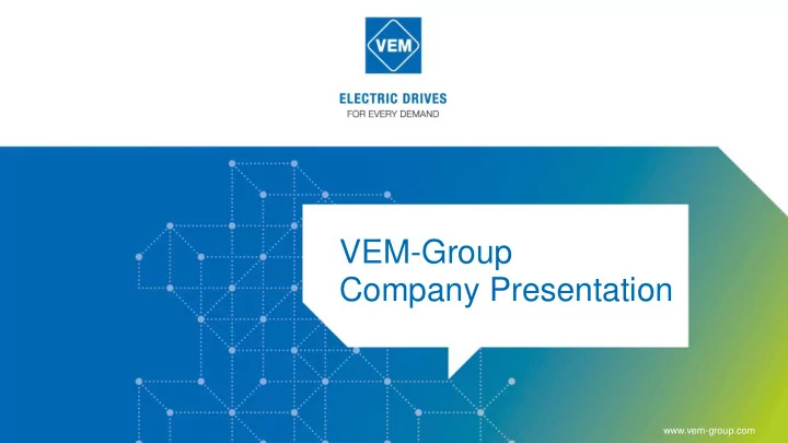 company presentation