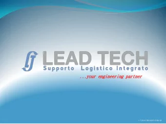 ...y  ..your  our en  engin  gineer  eering  ing pa  partn  rtner  er  LT-LEA-PRE-ENG-COM-22