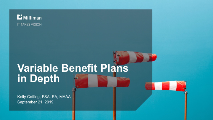 variable benefit plans in depth