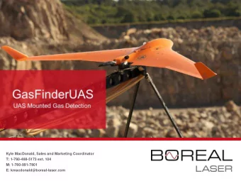 GasFinderAB  Airborne Gas Detection  Kyle MacDonald, Sales and Marketing Coordinator  T: