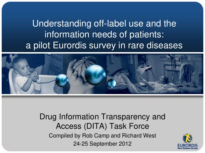 understanding off label use and the information needs of