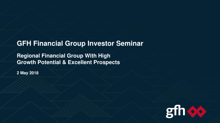 gfh financial group investor seminar