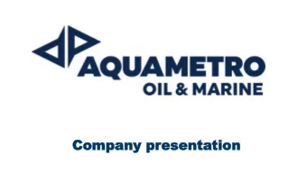 Company  Company pr  presenta  esentation  tion  Who  ho we ar  e are We are a leading company in