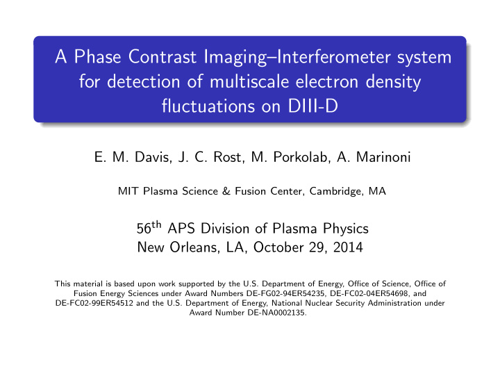 a phase contrast imaging interferometer system for
