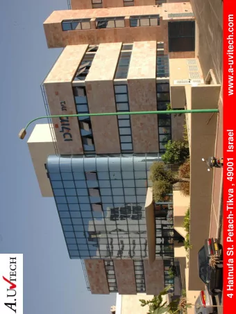 4 Hatnufa St. Petach-Tikva , 49001  Israel              www.a-uvitech.com  1  1  2  2  Company