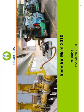 Investor Meet 2010 25 th March 2010  Mumbai  Disclaimer  Statements in this presentation may