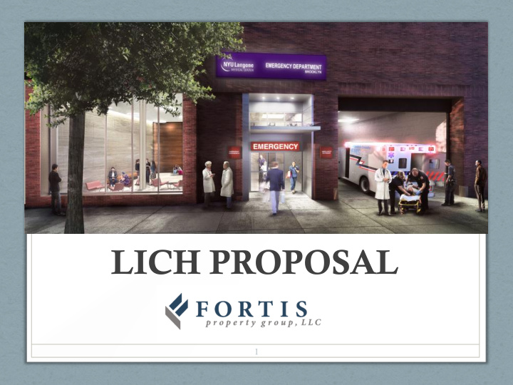 lich proposal