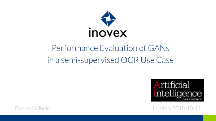 performance evaluation of gans in a semi supervised ocr