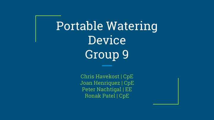 portable watering device group 9