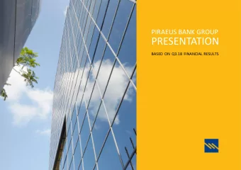 PRESENTATION  BASED ON Q3.18 FINANCIAL RESULTS  November 2017  TABLE OF CONTENTS 01 EXECUTIVE