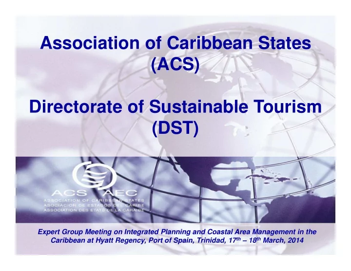 association of caribbean states acs directorate of