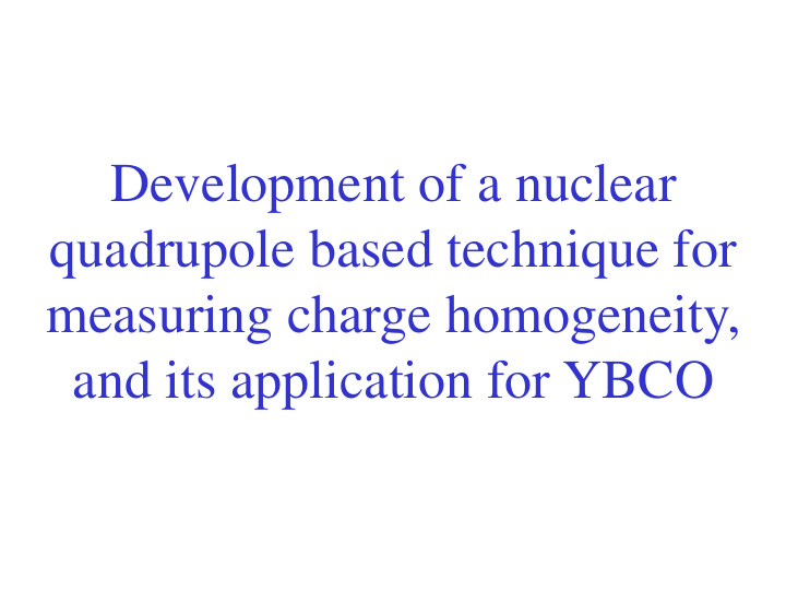 development of a nuclear