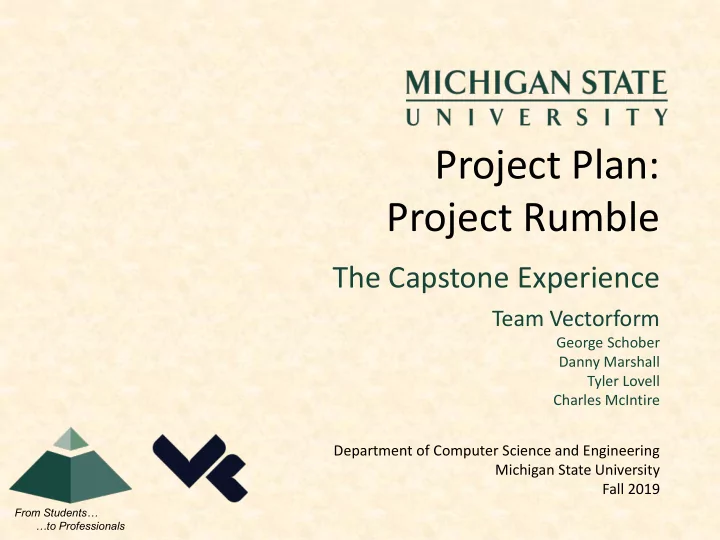 project plan