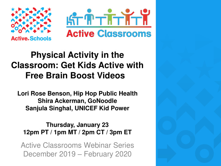 physical activity in the classroom get kids active with