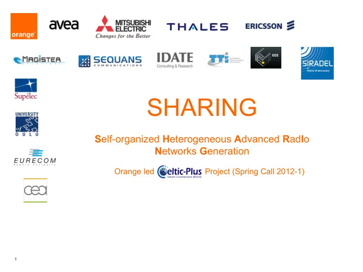 context and drivers challenges the celtic project sharing