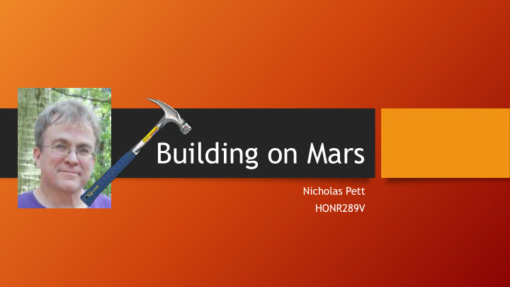 building on mars