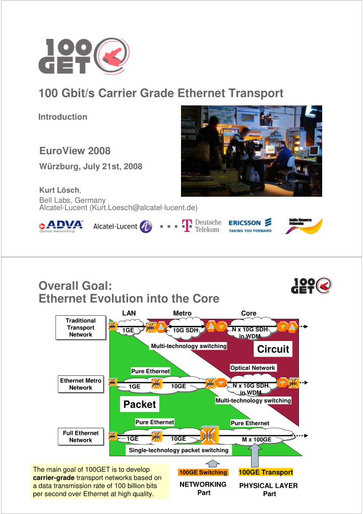 100 gbit s carrier grade ethernet transport