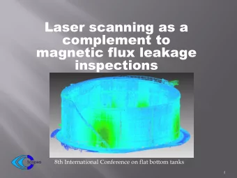magnetic flux leakage  inspections  8th International Conference on flat bottom tanks  1