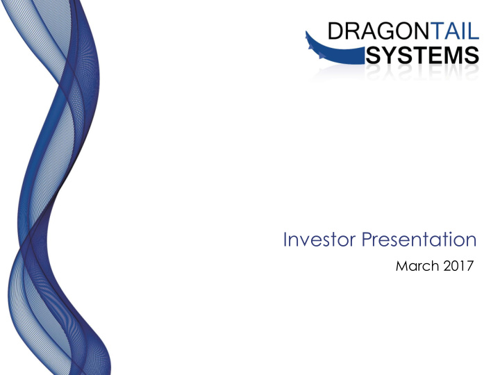 investor presentation