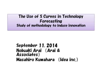 September 11, 2014 Nobuaki Arai  Arai &amp; Associates  Masahiro Kuwahara  Idea inc.