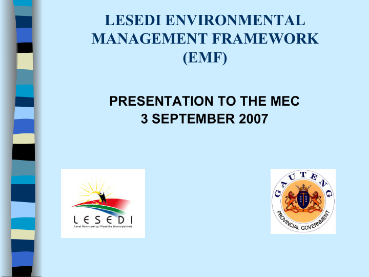 lesedi environmental management framework emf