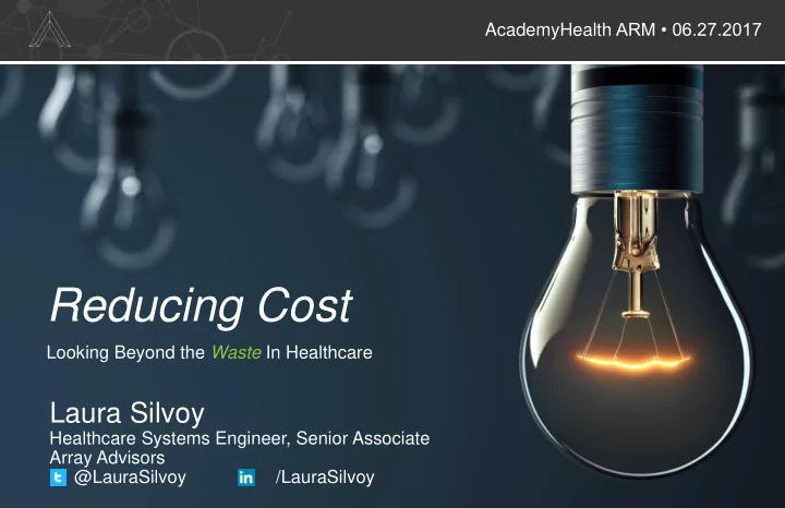 reducing cost
