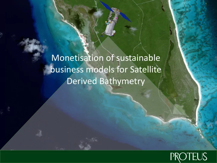 monetisation of sustainable