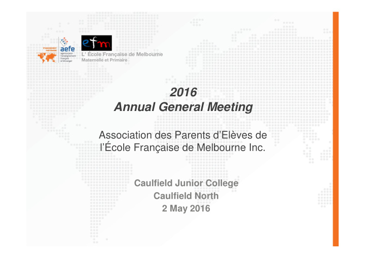 2016 annual general meeting