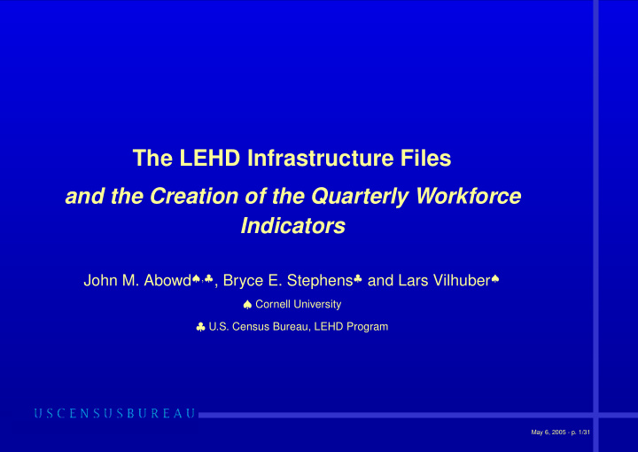 the lehd infrastructure files