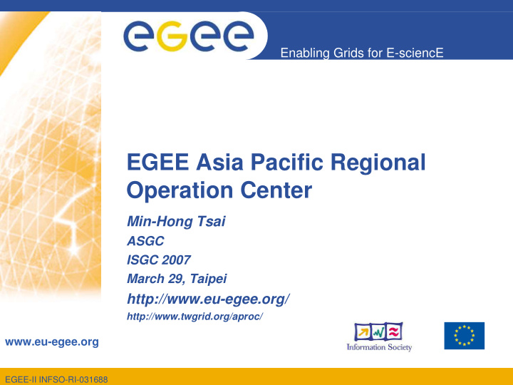egee asia pacific regional operation center
