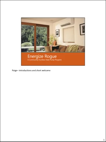 Paige  introductions and short welcome  1  Paige  Finish at 5 minutes  Northwest SEED is a