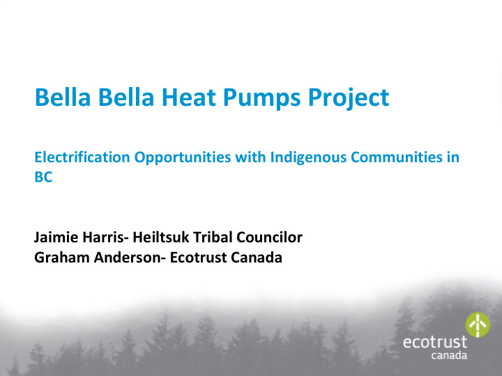 bella bella heat pumps project