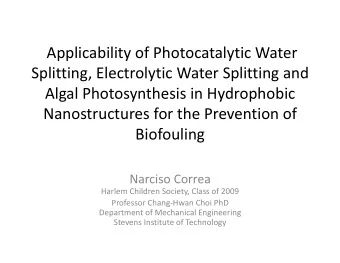 ApplicabilityofPhotocatalyticWater