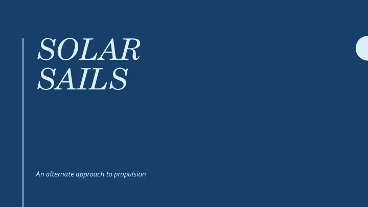 solar sails