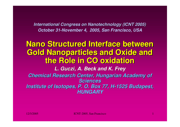 nano structured interface between nano structured