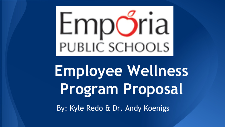 employee wellness program proposal