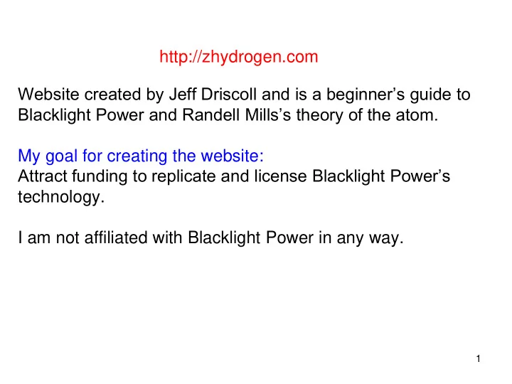 blacklight power and randell mills s theory of the atom