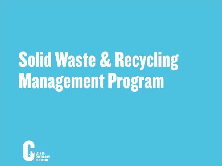 sustainable program education enforcement data collection