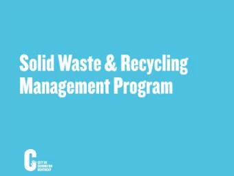 Sustainable Program  Education  Enforcement  Data Collection  Additional Resources